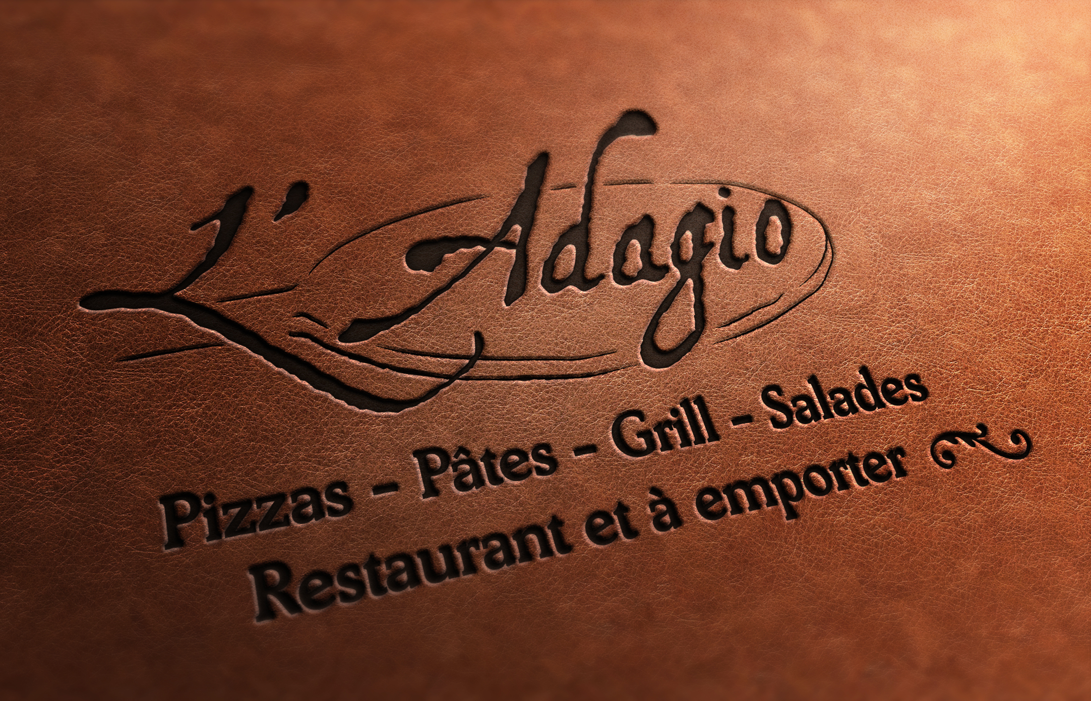 Création du logo de la Trattoria l’Adagio|textebrut