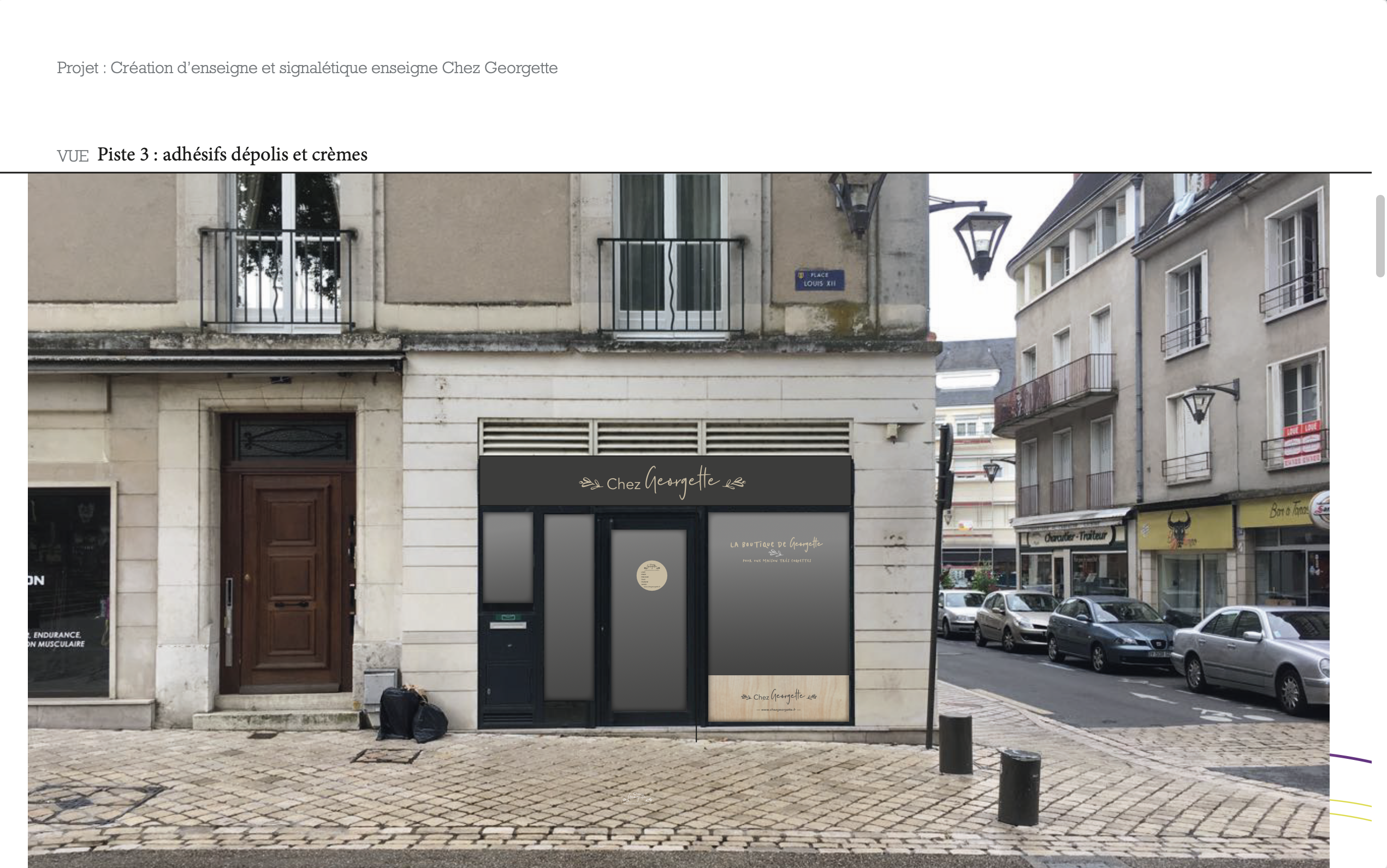 photomontage avant travaux Chez Georgette|textebrut