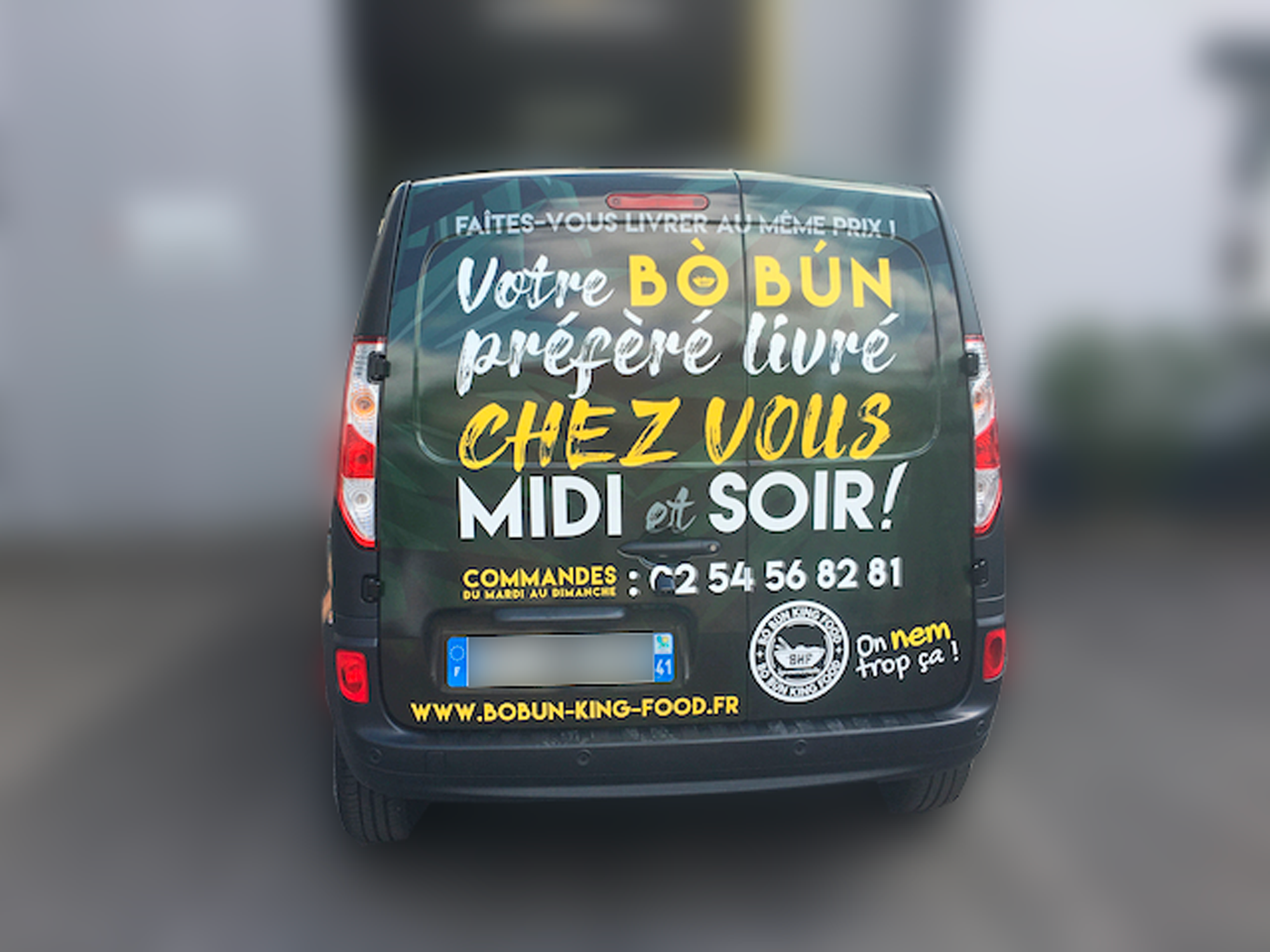 BòBún King Food : Création graphique des véhicules de la société|textebrut