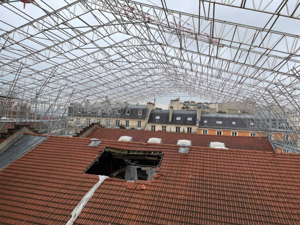 Échaffaudage parapluie