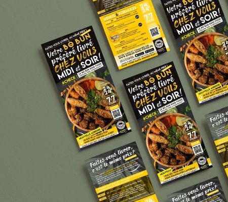 illustration de Flyer livraison Bòbún King Food - Blois - Romorantin