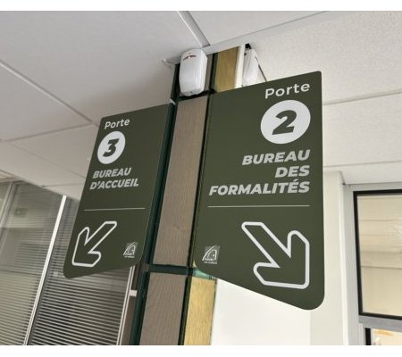 Signalétique Intérieure Halle de l'Hôtel de Ville - Fleury-les-Aubrais