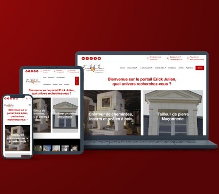 illustration de Création site web de l'entreprise Erick Julien