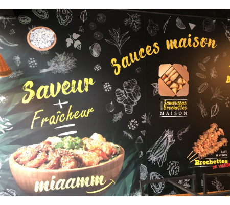 mur intérieur bòbún king food