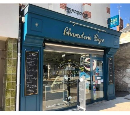 Façade et enseignes Charcuterie Bigre