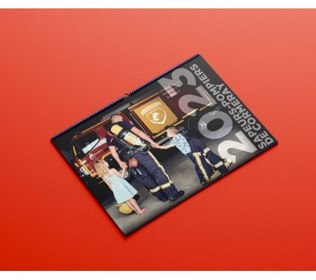 Visuel de la couverture du Calendier Pompier Cormeray 2022-2023