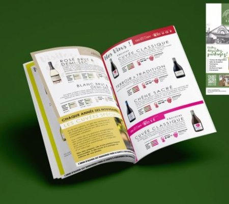 2 versions du dépliants 8 pages de présentation de la Cave Coopérative des (…)