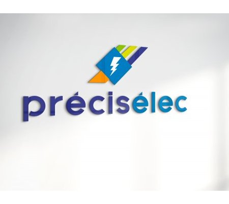 Création du logo Précisélec - Beaugency et Orléans