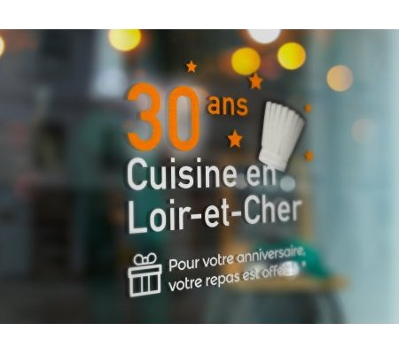 Logo 30 ans Cuisine en Loir-et-Cher