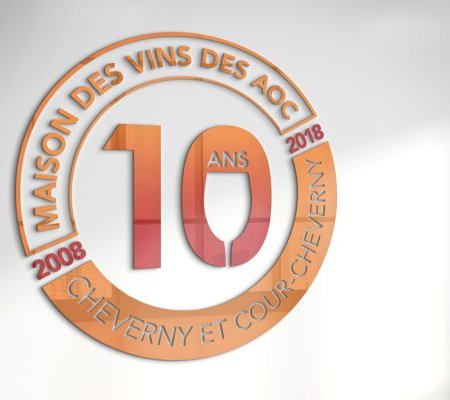 illustration de Logo des 10 ans de la Maison des Vins de Cheverny et de Cour-Cheverny