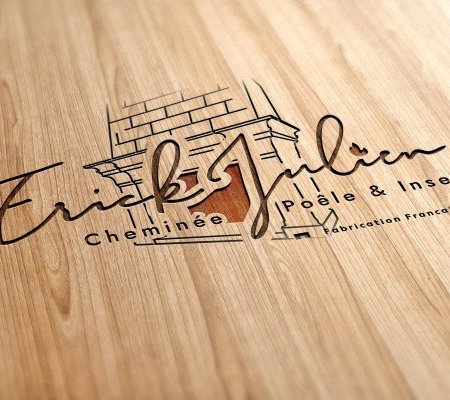 illustration de Création Logotype Erick Julien - solutions de chauffage Bois | Mont-près-Chambord