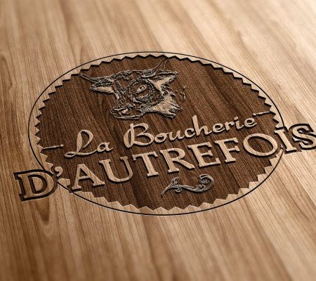 illustration de Création du logo de La Boucherie d'Autrefois - Blois