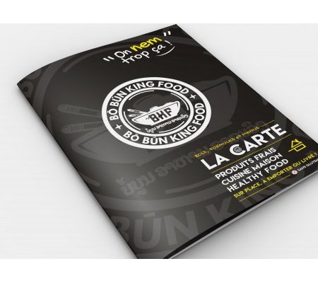 Dépliant menu Bòbún King food