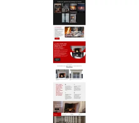 Capture d'écran d'une page du site