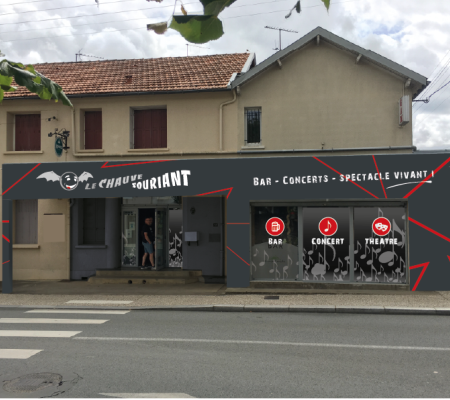 illustration de Enseignes et façades Le Chauve Souriant - Poitiers